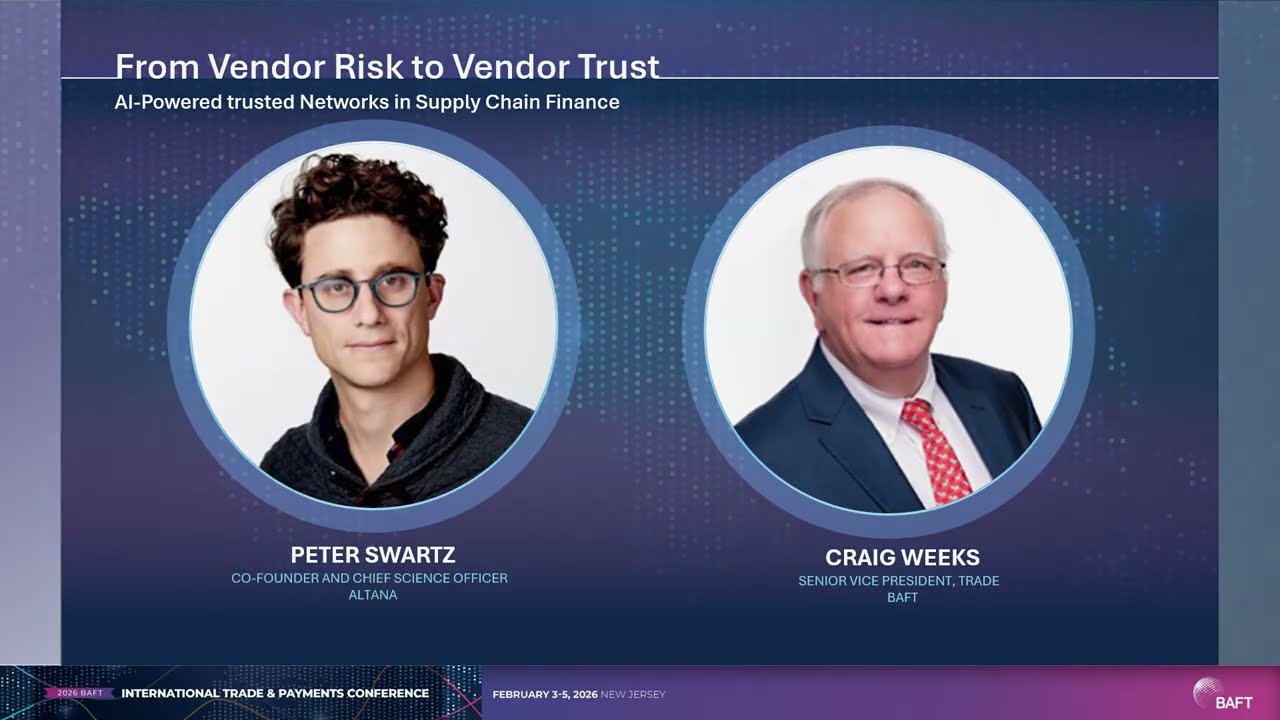 2026 ITP From Vendor Risk to Vendor Trust AI Powered trusted Networks in Supply Chain Finance Trade