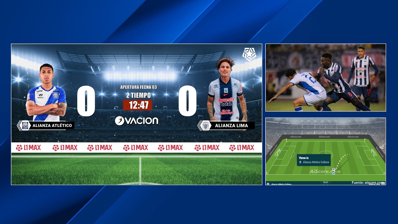 ALIANZA ATLÉTICO DE SULLANA vs ALIANZA LIMA por RADIO OVACION 🔴 #ENVIVO | LIGA 1 MAX