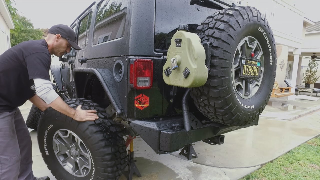 How to Rotate Your Spare Tire into Use on your Jeep Wrangler or 4x4