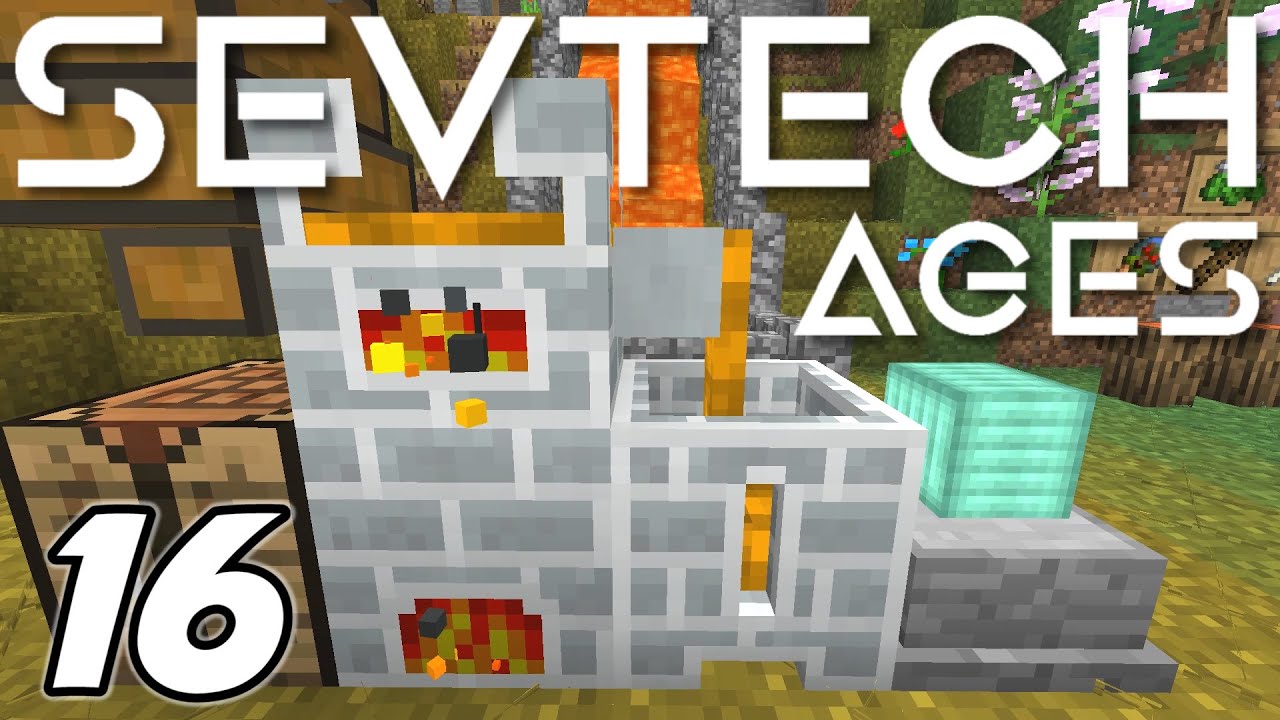 Minecraft Sevtech: Ages - SMELTING and FORGING COPPER INGOTS (Modded Survival) - Ep. 16
