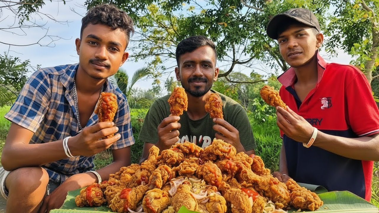 KFC STYLE FRIED CHICKEN | Ultra Crispy Drumsticks | Village Cooking World