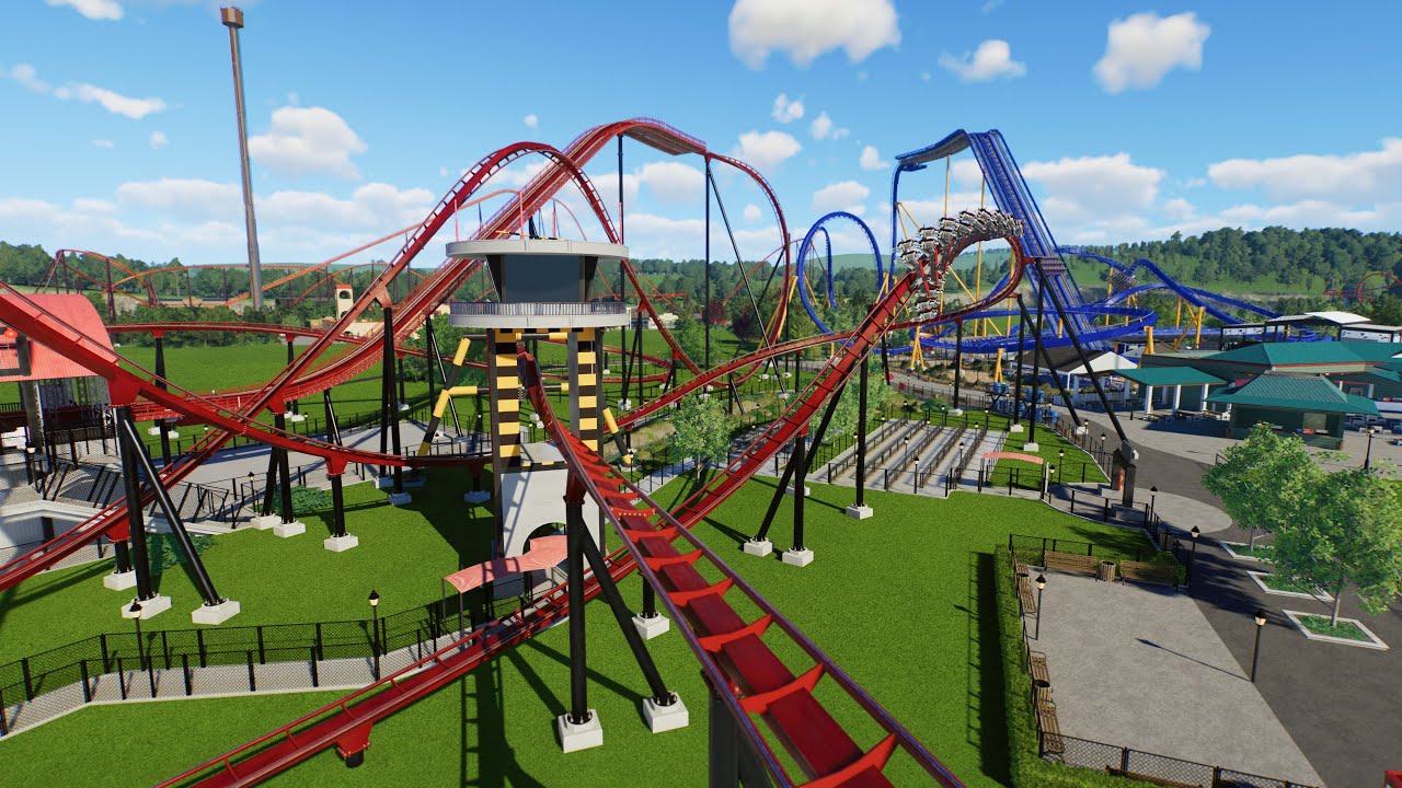 X-Flight Six Flags Great America Recreation Planet Coaster 2 POV