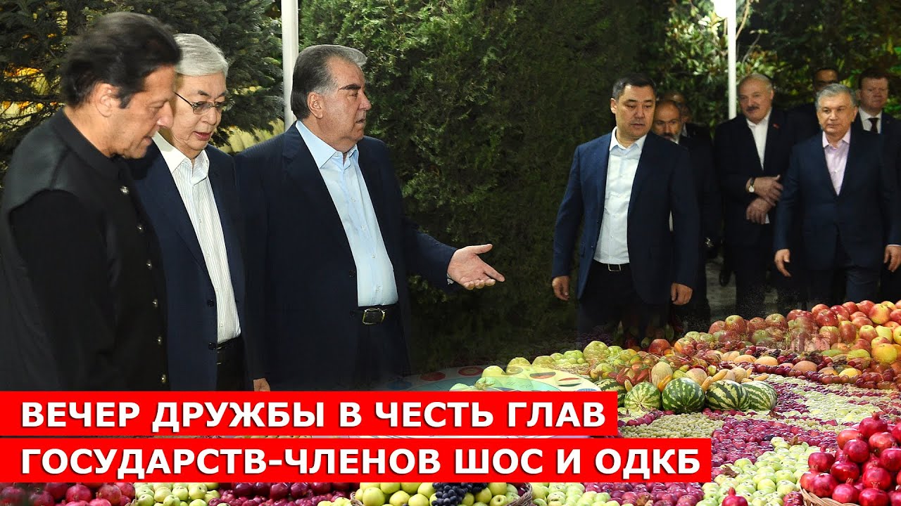 Вечер дружбы в честь глав государств-членов ШОС и ОДКБ / новости таджикистана