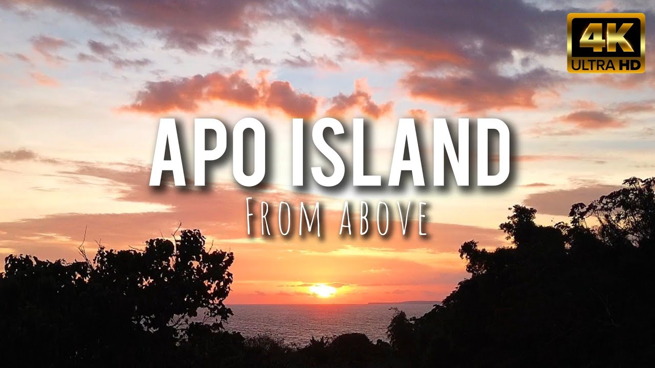 APO ISLAND - Philippines 🇵🇭 in 4K ULTRA HD by DRONE | Tropical Island Aerials & Coral Paradise