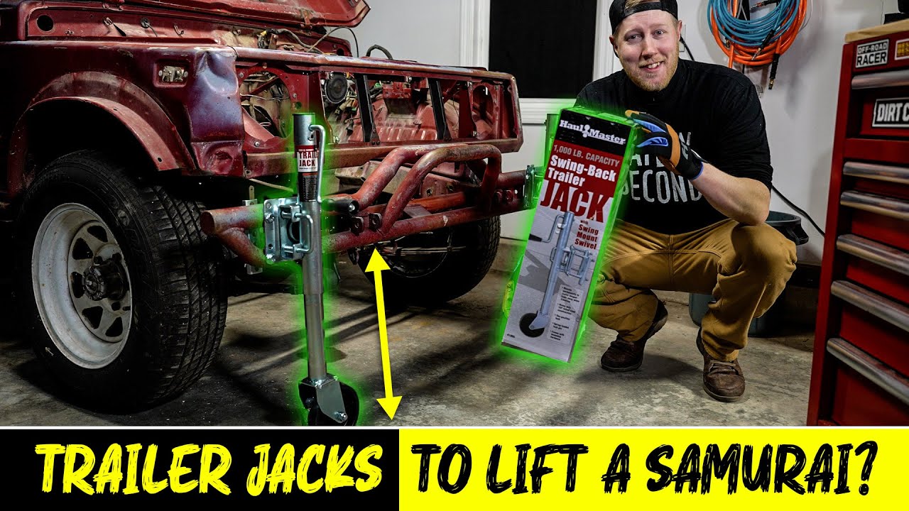 Baja Suzuki Samurai (Episode 5): Removing The Front Axle & Suspension Using Trailer Jacks