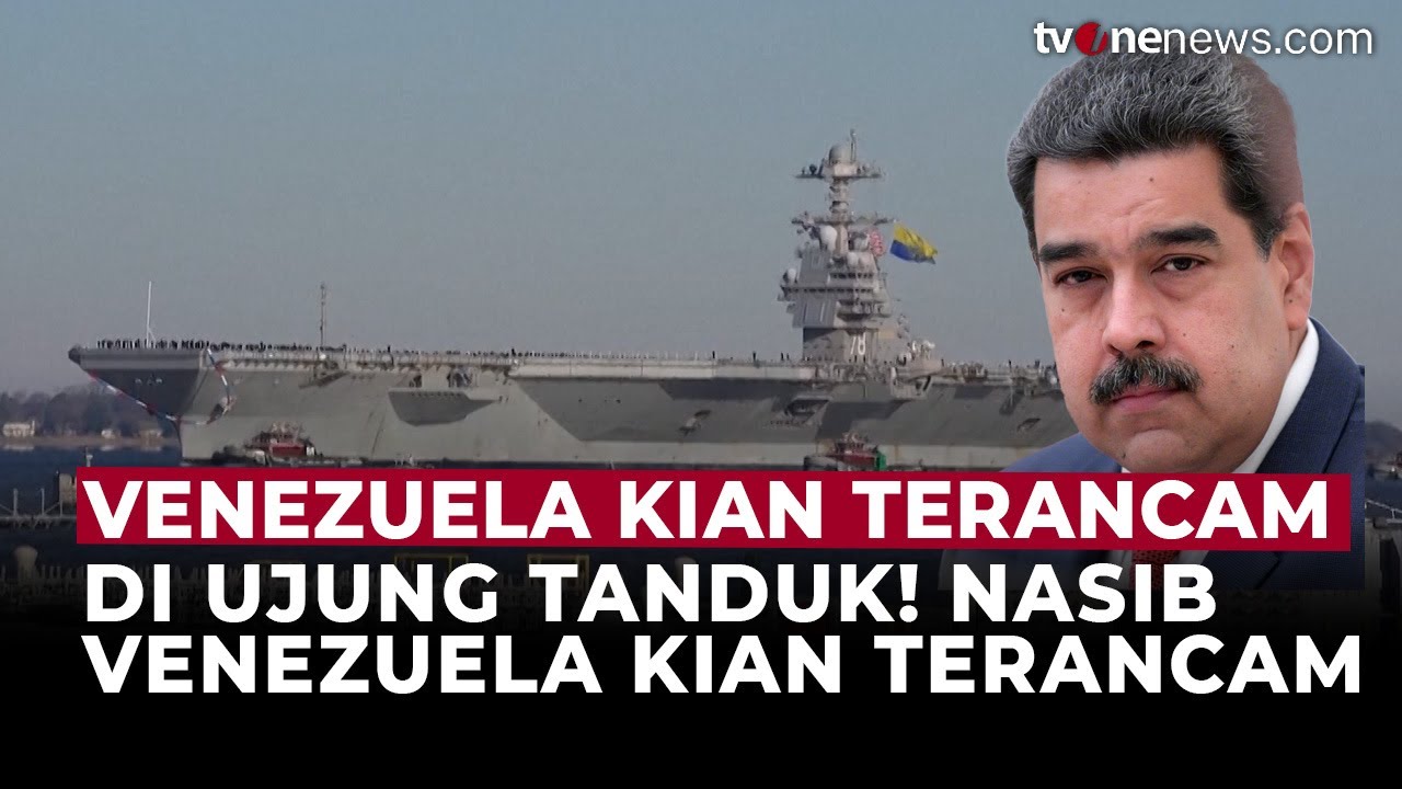 Nasib Venezuela di Ujung Tanduk! Kapal Induk Besar AS Parkir di Karibia  | OneNews Update