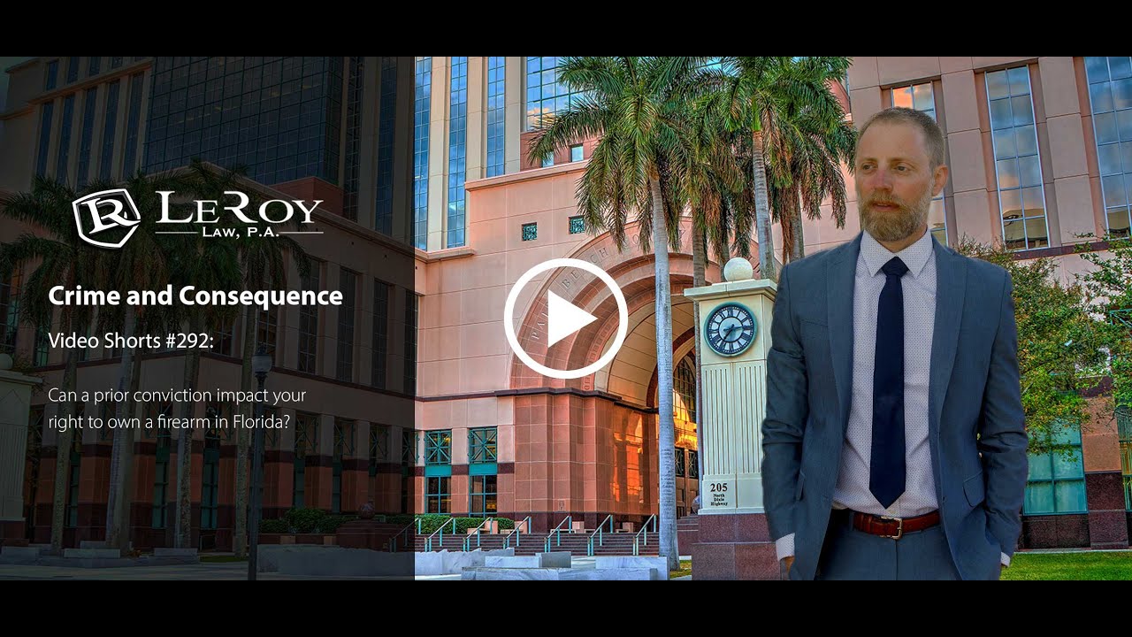 Can a prior conviction impact your right to own a firearm in Florida?