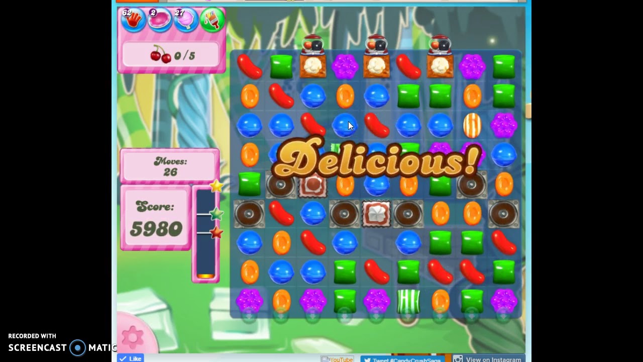 Candy Crush Level 422 Audio Talkthrough, 3 Stars 0 Boosters