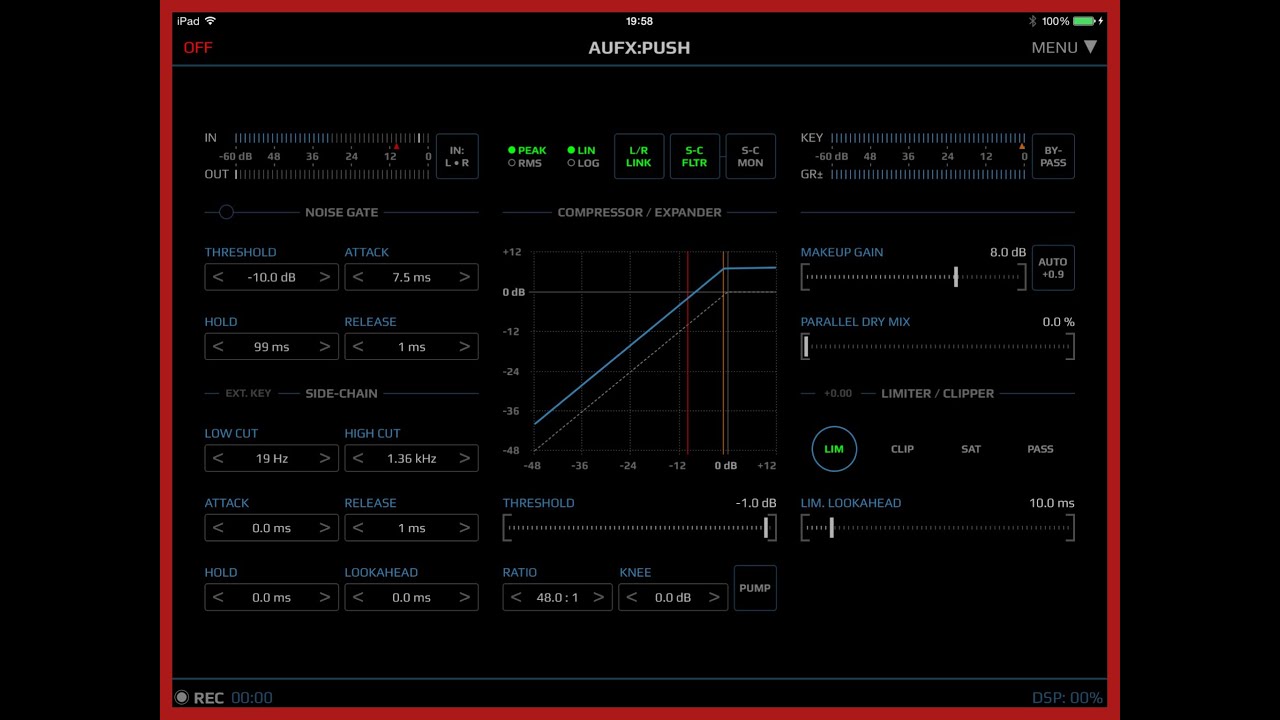 AUFX Push by Kymatica Tutorial, Brilliant Dynamics App for iPad