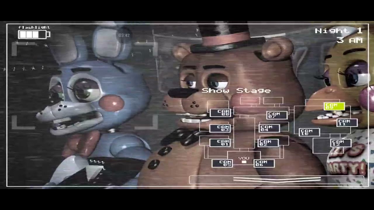 Jugando five nights at Freddy's 2 😃 XxBrunojuegaxX 👍
