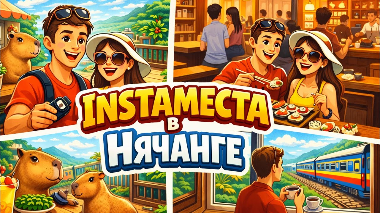 Что посмотреть в Нячанге: кафе с поездом, лучшие суши и капибара | Вьетнам 