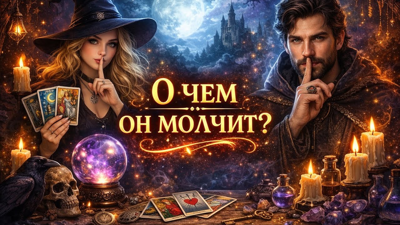 О чем он молчит? Выйдет ли на связь? Таро расклад онлайн