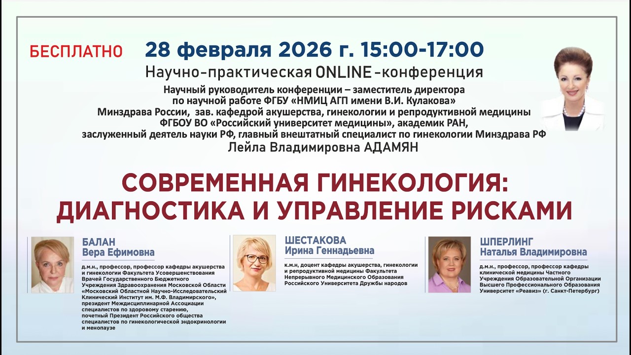 Современная гинекология: диагностика и управление рисками