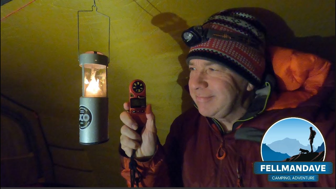 UCO candle lantern, in a freezing tent, can it change condensation and warm? Pt 2,  two man tent.