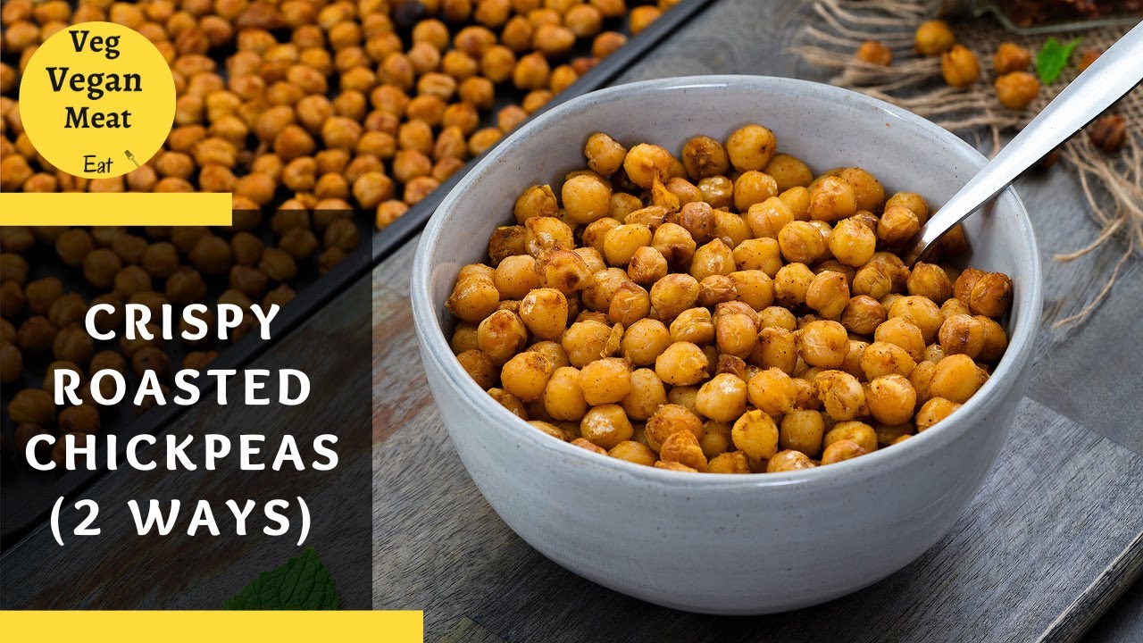 Crispy Roasted Chickpeas Recipe in Oven and Stove Top