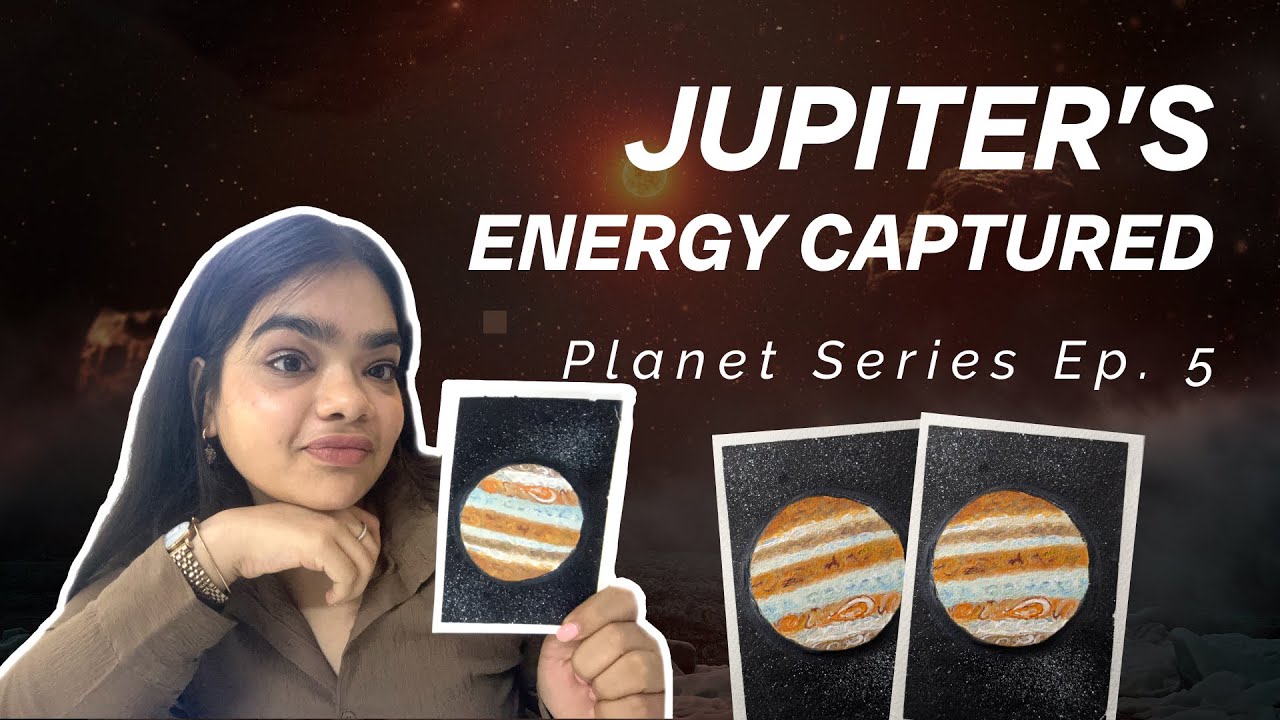 Painting Jupiter 🪐 | Planet Series Ep. 5 | Acrylic painting I Painting for beginners