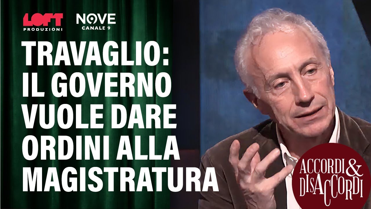 Travaglio: il Governo vuole dare ordini alla magistratura