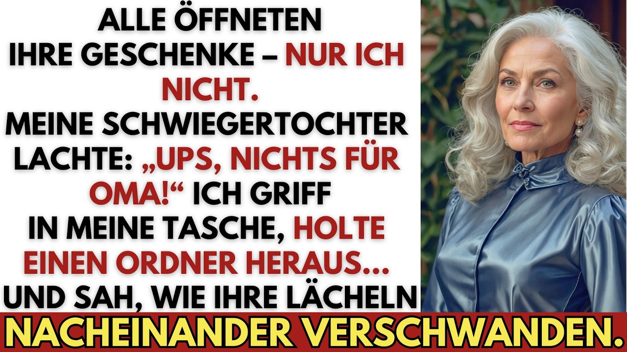 Mein Sohn beschenkte alle außer mir – also legte ich mein Imperium auf den Tisch.
