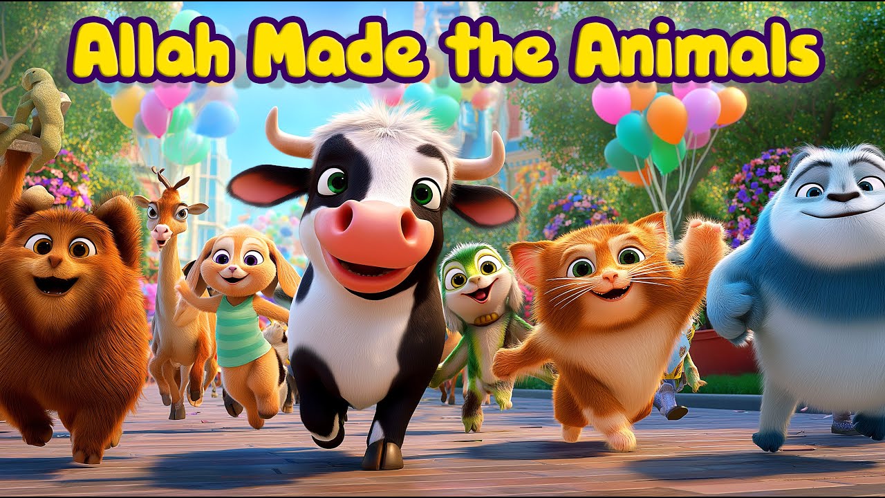 Allah Hoo! Allah Made the Animals! 🦁 A Fun Islamic Song for Kids