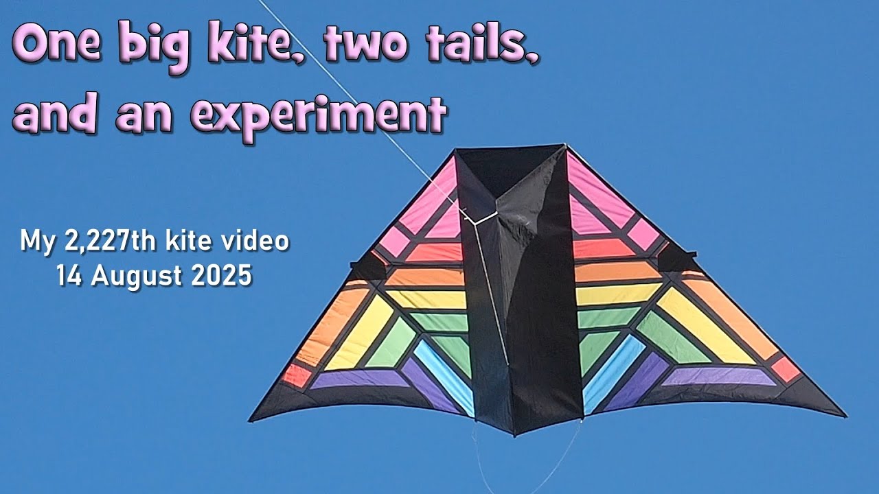 One big kite, two tails, and an experiment
