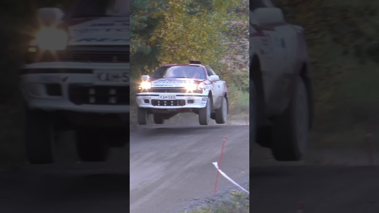 Jari-Matti Latvala - Janni Hussi BIG JUMP Toyota Celica 2000 GT-Four (ST165) #rally #celica #shorts