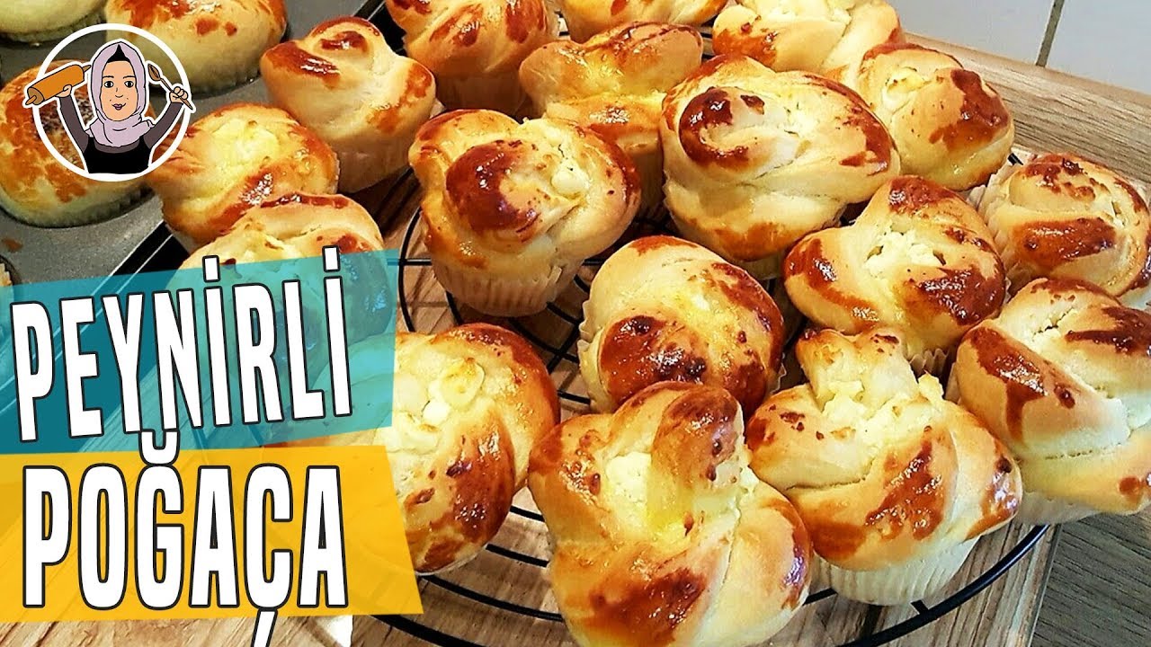 Poğaça Tarifi-Peynirli Gül Şeklinde Muffin | Hatice Mazı ile Yemek Tarifleri