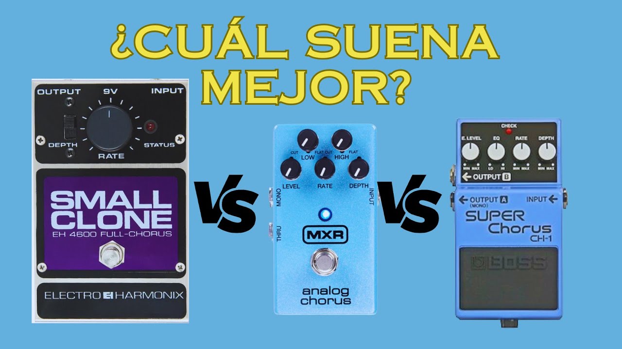 Small Clone EH vs Boss CH-1 vs MRX Analog Chorus (Resubido)