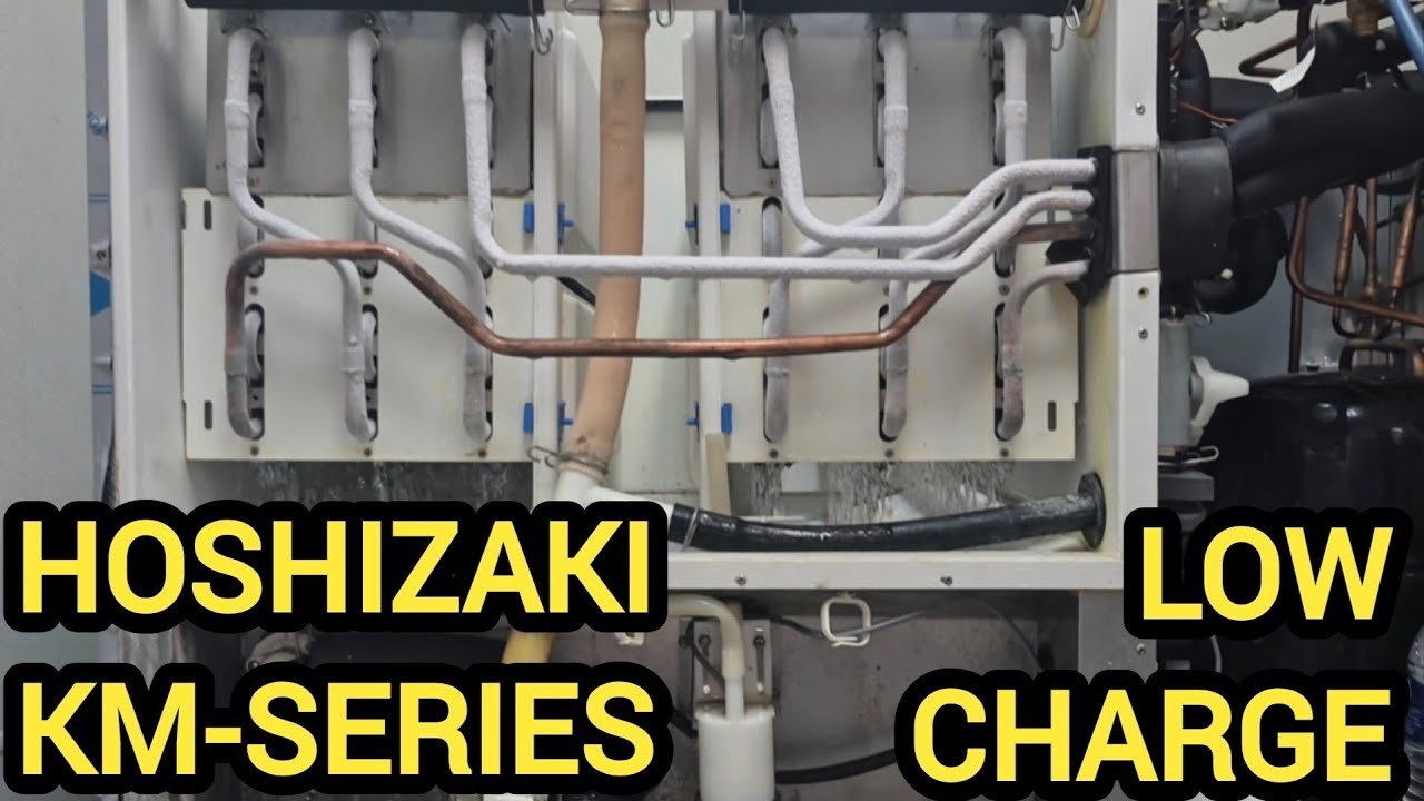 Диагностика низкого уровня заряда и взвешивание для заправки льдогенератора Hoshizaki KM-1301SWJ