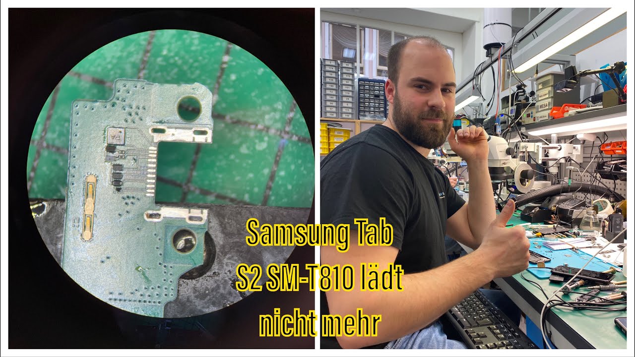 Samsung Tab S2 - SM-T810 lädt nicht mehr und erkennt kein Ladekabel mehr - Andi repariert
