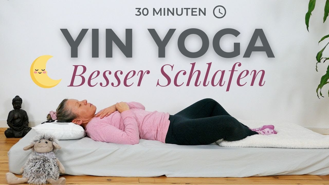 Yin Yoga zum Einschlafen – mit Akupressurpunkten für besseren Schlaf 😴🌙 | AkuYin