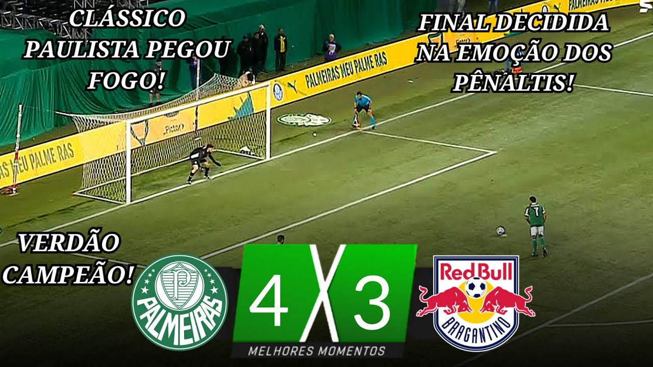 Palmeiras 4 x 3 Bragantino | Penâltis, Gols e Melhores Momentos | Final Brasileirão Sub-20 2025