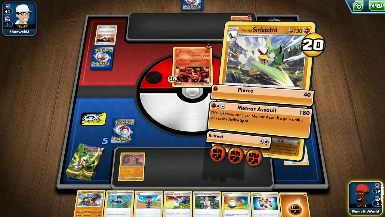Pok&eacute;mon TCG Online [Darkness Ablaze: Galarian Sirfetch'd Theme Deck] (No Commentary)