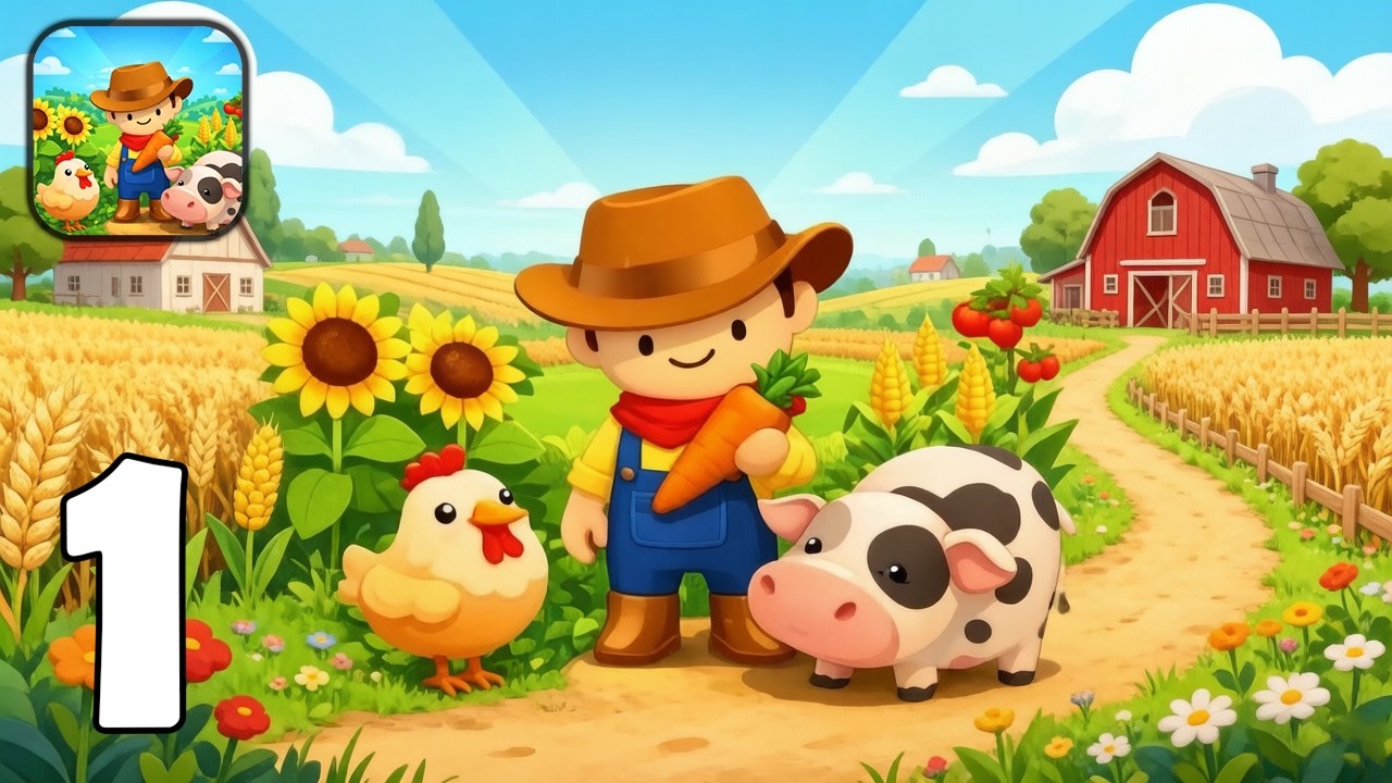 My Cozy Farmland - Plant Crops & Raise Animals - Part 1 - Gameplay Walkthrough (iOS, Android)