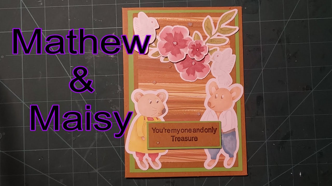 Creating my first card of the year using Mathew & Maisy 😍