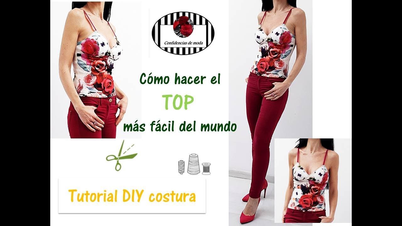 Cómo hacer el top más fácil del mundo. DIY patrón y costura