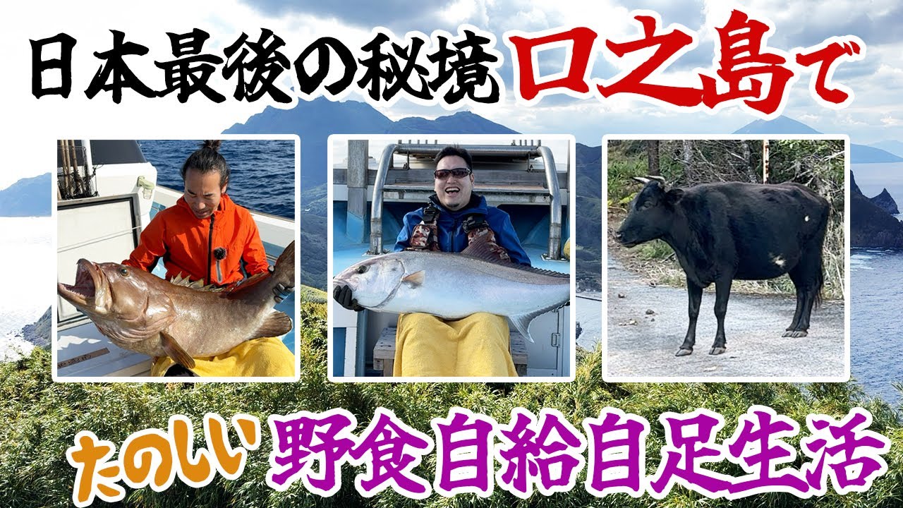 日本最後の秘境「口之島」で野食自給自足生活