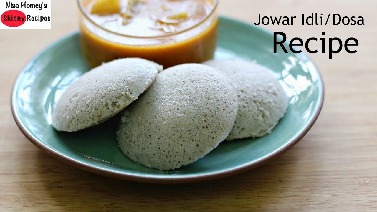 Jowar Dosa / Jowar Idli Recipe - How To Make Jowar Dosa-Summer Weight Loss Healthy Breakfast Recipes