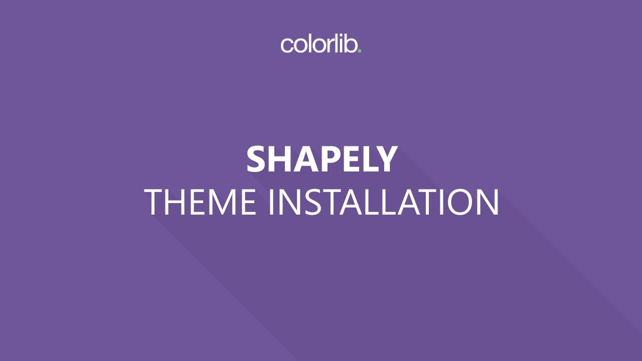Как установить и активировать тему WordPress Shapely от Colorlib