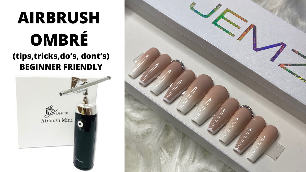 How To Ombré With Gel Polish | Airbrushed Gel Ombré | Tips & Tricks | THEJEMZCO