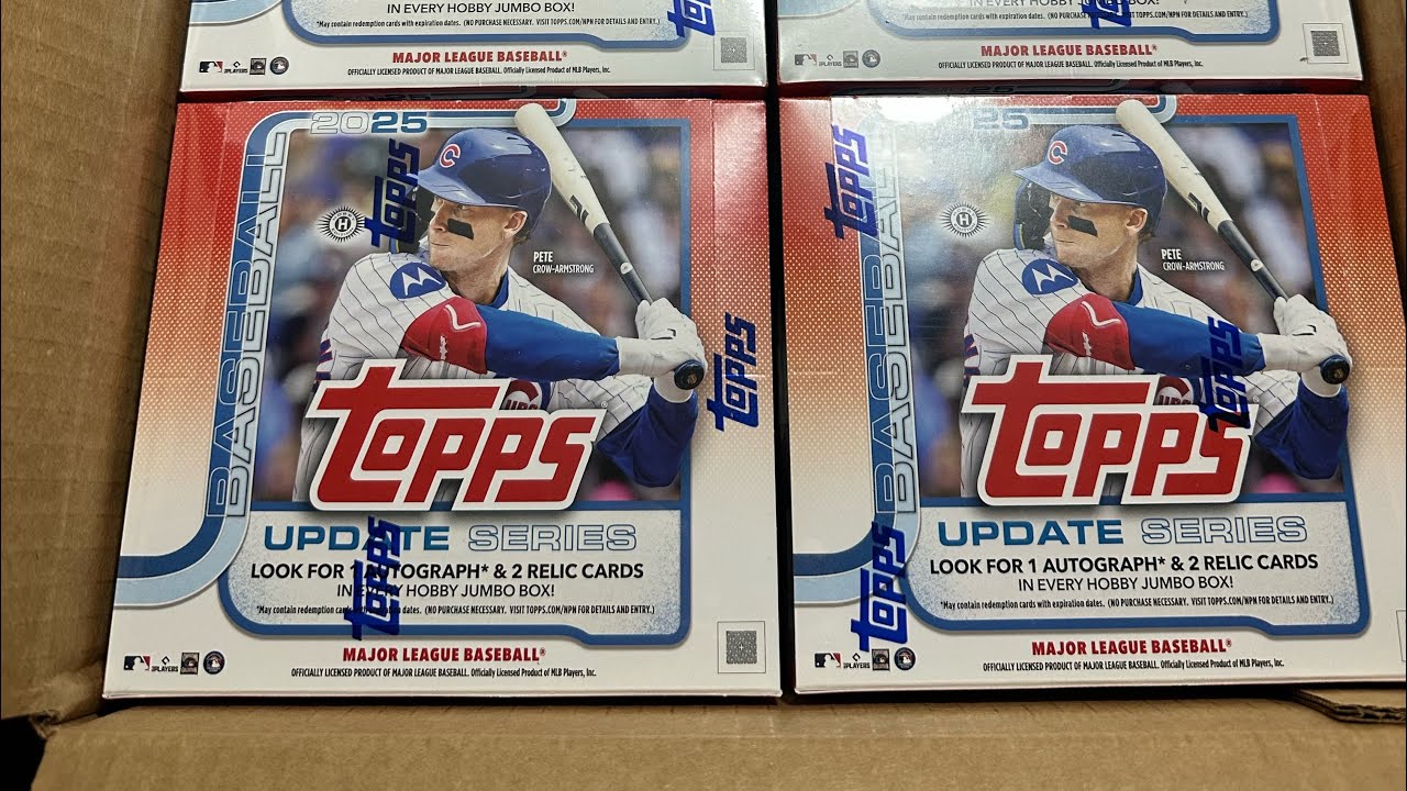Обновление Topps 2025 года, большой кейс №3 из 6