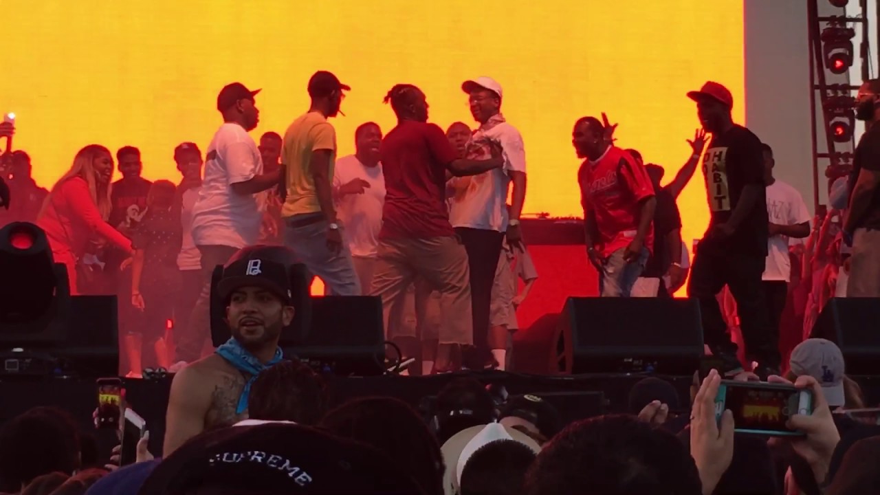 YG doing the Blood walk dance