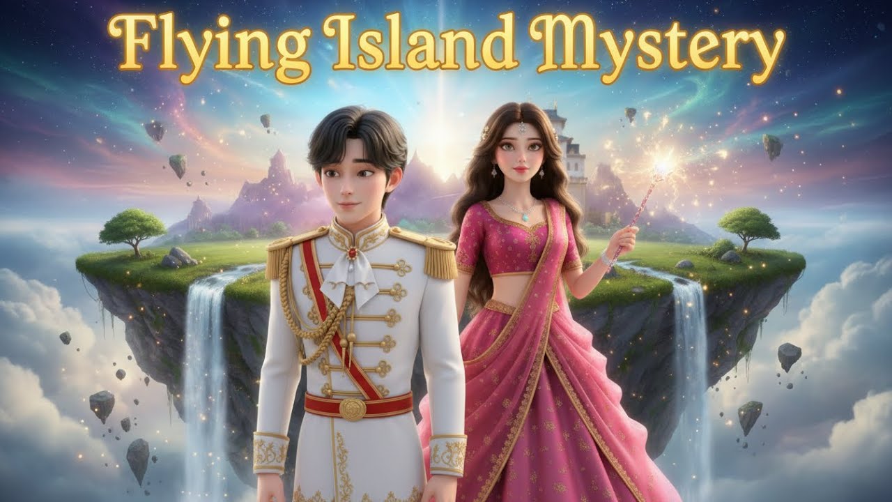 Flying Island Mystery | Prince & Princess Ki Jadui Kahani 👑✨| Fairytale | Kids animation