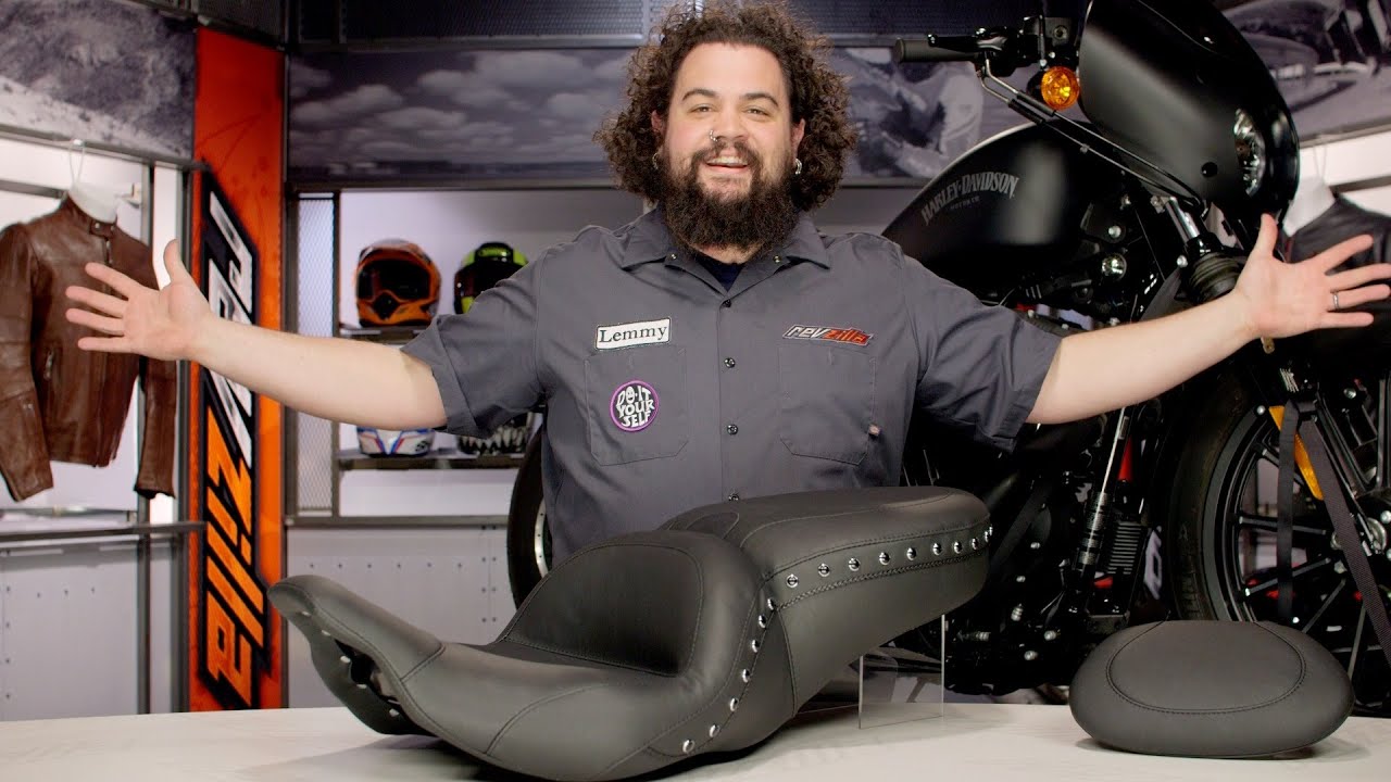Mustang LowDown Touring Seat for Harley Review at RevZilla.com