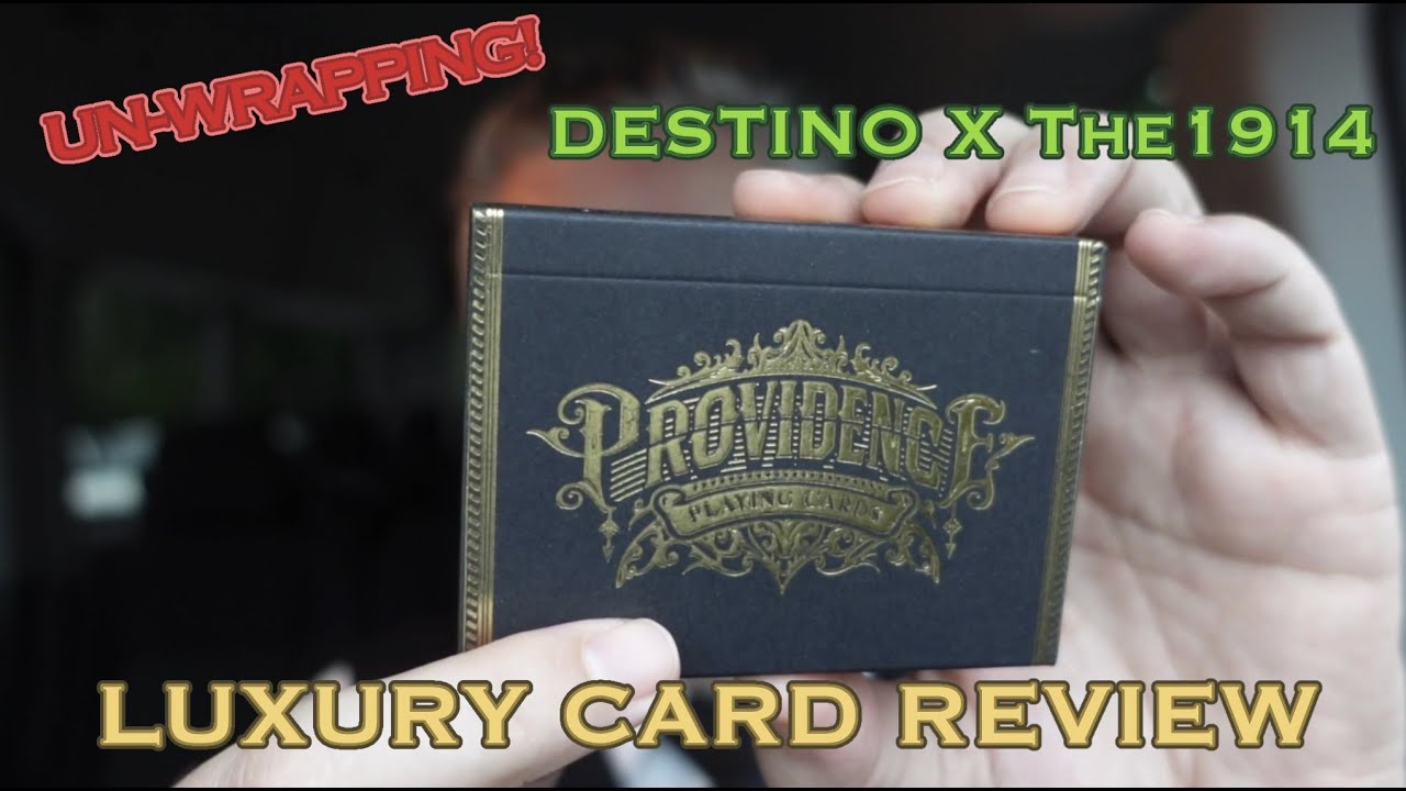 Divining Design 0018 - PROVIDENCE playing cards are un-wrapped and reviewed