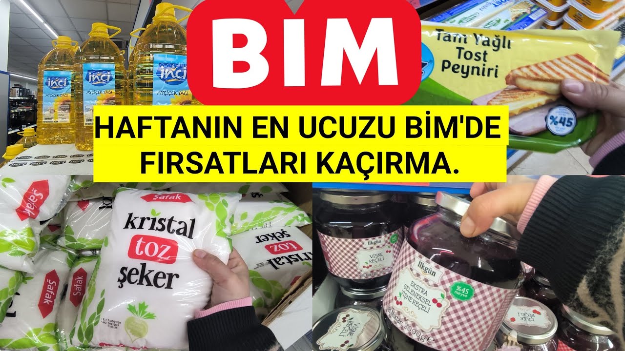 HAFTANIN EN UCUZU🔔BİM'DE BİM FIRSATLARI KAÇIRMA📢BİM BU HAFTA YEPYENİ AKTÜEL ÜRÜNLERİ✅BİM BU HAFTA 