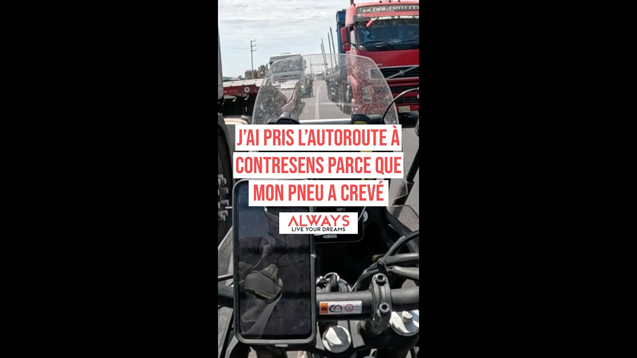 Pérou - Ayacucho jusqu'à ICA, pneu crevé au milieu de l'autoroute