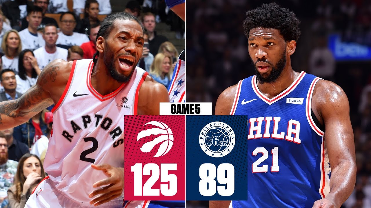 Kawhi Leonard leads Raptors to blow out of 76ers in Game 5 | 2019 NBA Playoff Highlights