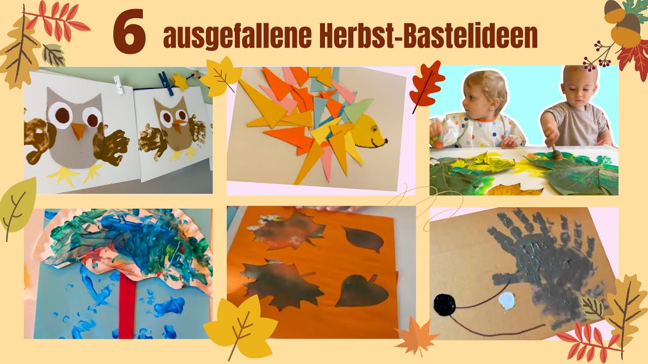 6 ausgefallene Herbst-Bastelideen | Tolle Idee für den Herbst | Beschäftigung im Herbst🍂 🍁