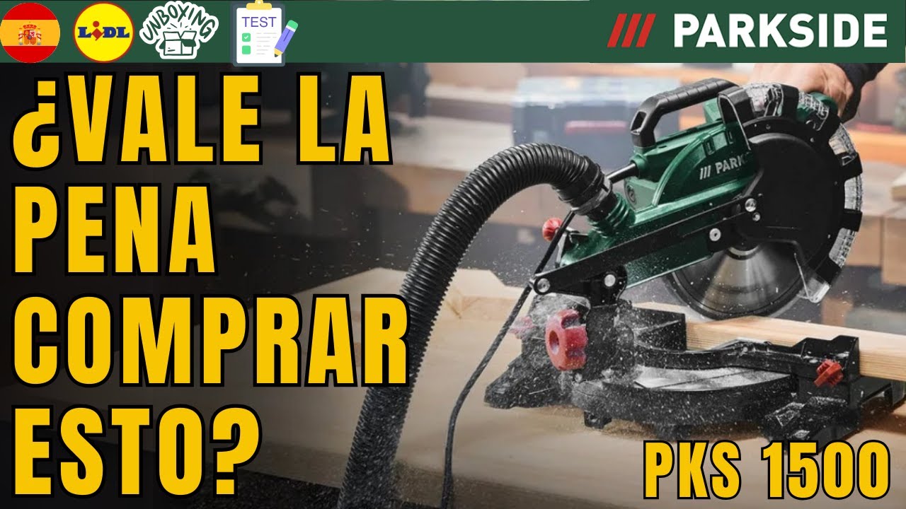 SIERRA TRONZADORA E INGLETADORA Parkside PKS 1500 B3 ESPA&Ntilde;A ESPA&Ntilde;OL LIDL