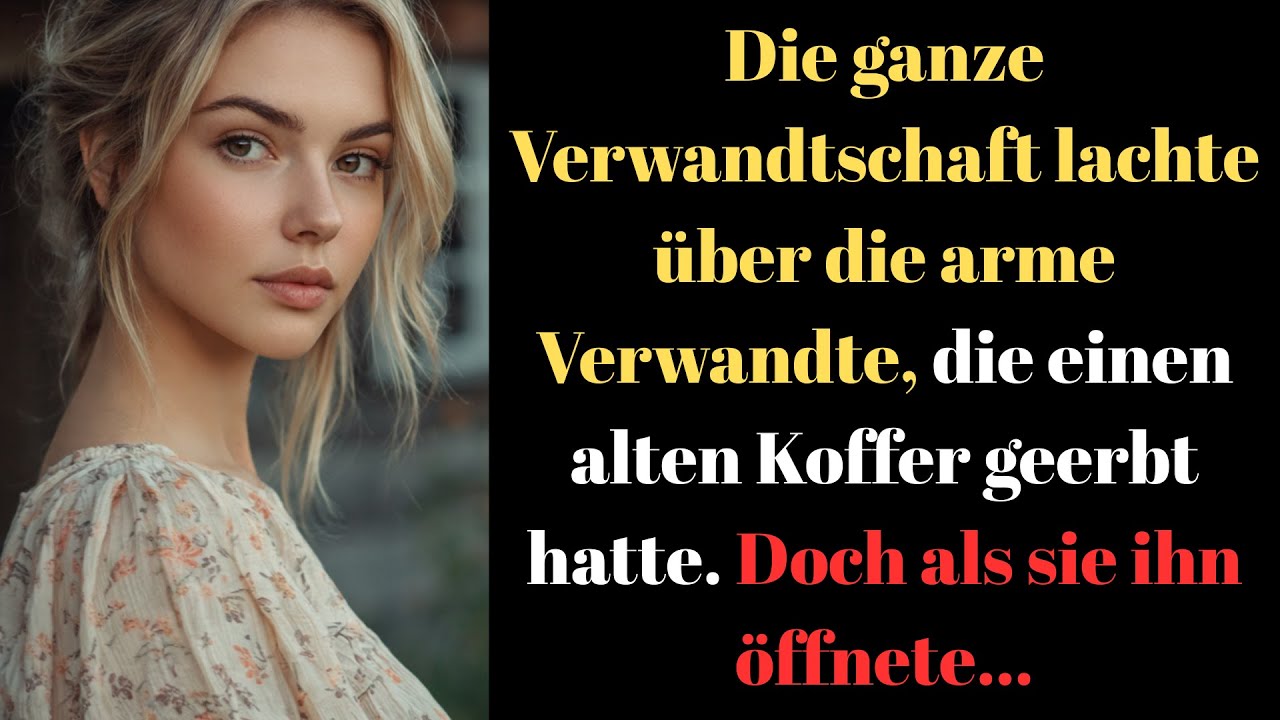 Alle lachten über die arme Verwandte, die den alten Koffer erbte. Doch als…